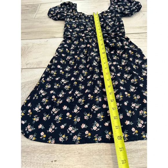 Hollister Navy Floral Mini Dress Size XS - Picture 7 of 7